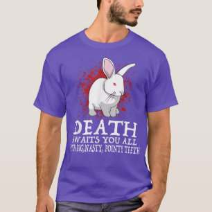 Camiseta La Muerte Te Espera A Todos Con Grandes Dientes De