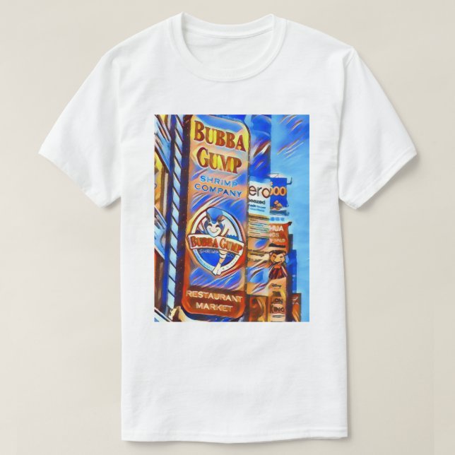 Camiseta La muestra de Bubba Gump Shrimp Company (Diseño del anverso)