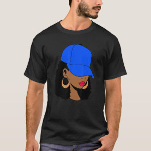 Camiseta La mujer africana Cap Melanin La mujer negra Chica