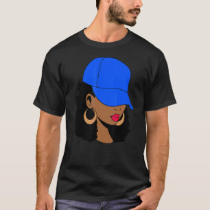 Camiseta La mujer africana Cap Melanin La mujer negra Chica