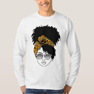 Camiseta La mujer afroamericana Kente Cloe Headband Natura