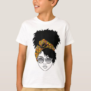 Camiseta La mujer afroamericana Kente Cloe Headband Natura