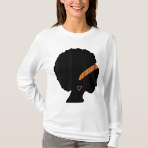 Camiseta La mujer afroamericana Kente Cloe Headband Natura