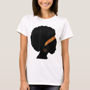 Camiseta La mujer afroamericana Kente Cloe Headband Natura