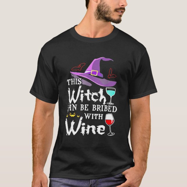 Camiseta La Mujer Ama A Wine Esta Bruja Puede Ser Sobornada (Anverso)