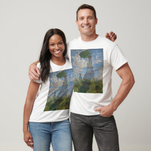 Camiseta La mujer de Claude Monet con una sombrilla (El pas