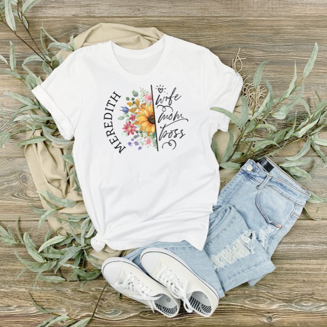 Camiseta La mujer del girasol ruso de moda, mamá Boss (Subido por el creador)