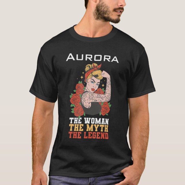 Camiseta La mujer el mito de la leyenda Aurora (Anverso)
