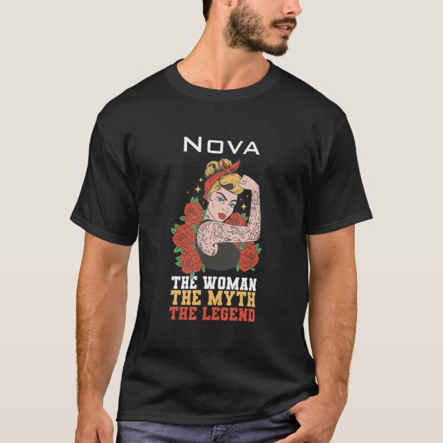 Camiseta La mujer el mito de la leyenda Nova (Anverso)