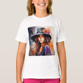 Camiseta La mujer en el Gorra: Retrato de la gracia salvaje