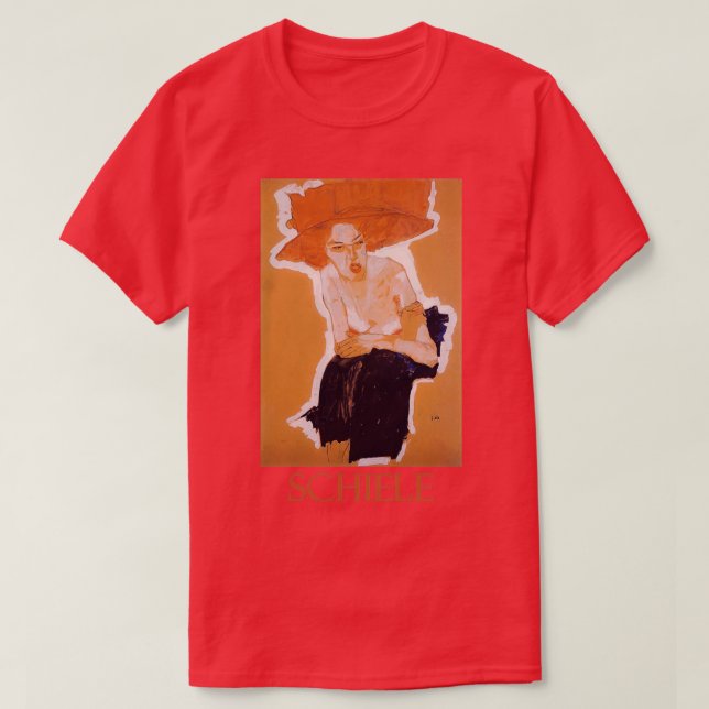 Camiseta La mujer golosa 1910 de Egon Schiele (Diseño del anverso)