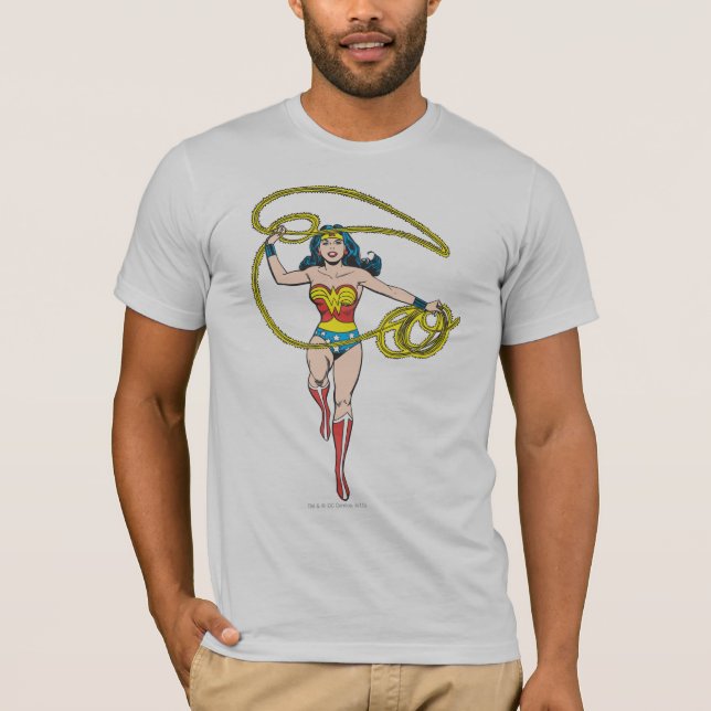 Camiseta La mujer maravilla Lasso sobre la cabeza (Anverso)