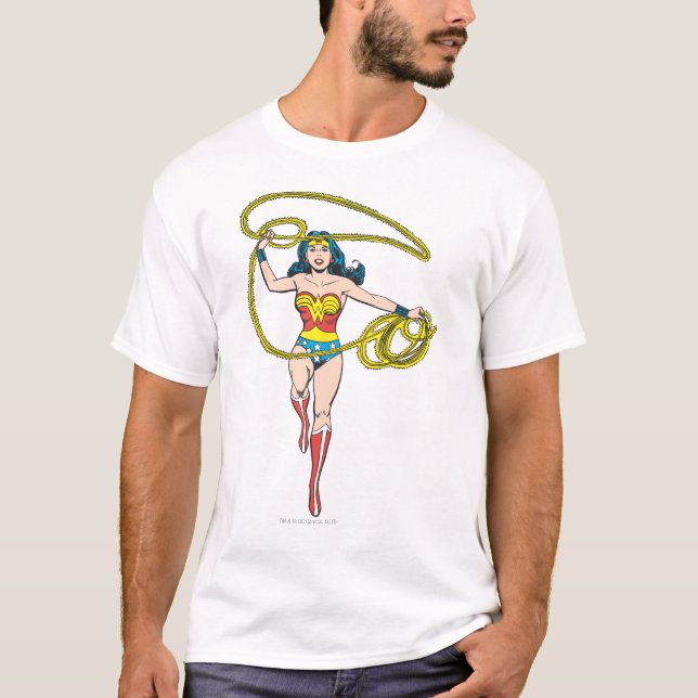Camiseta La mujer maravilla Lasso sobre la cabeza (Anverso)