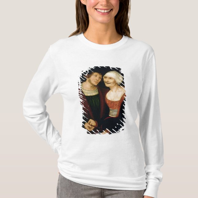 Camiseta La mujer mayor enamorada (Anverso)
