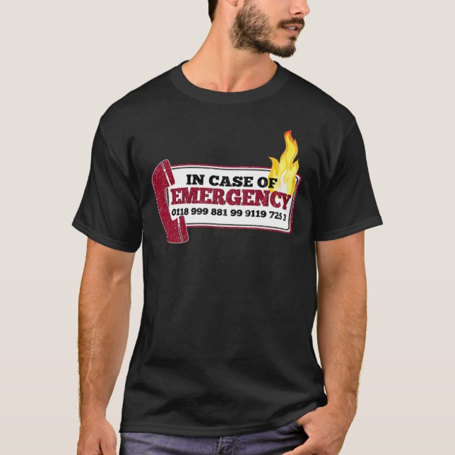 Camiseta La multitud inspiró - Nuevo número de emergencia - (Anverso)
