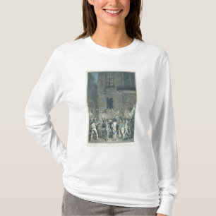Camiseta La multitud que vaga por las calles de París