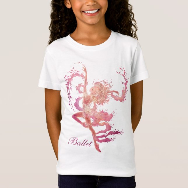 Camiseta La muñeca de los chicas de la fantasía del ballet (Anverso)