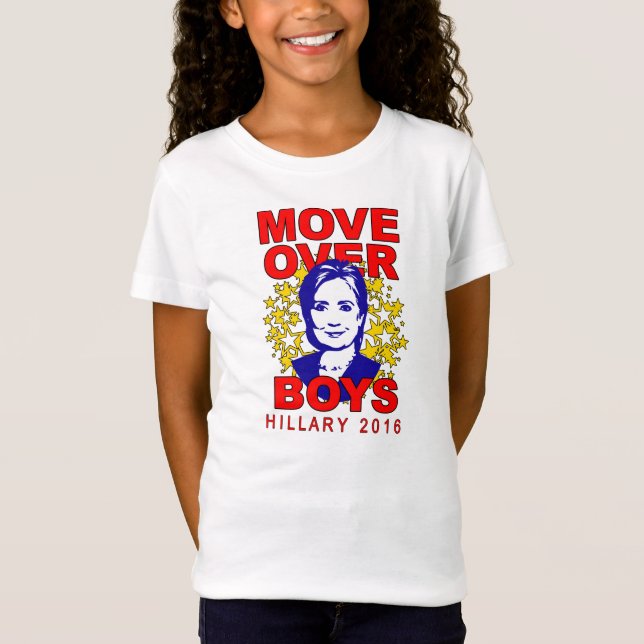 Camiseta La muñeca del chica de los muchachos de Hillary (Anverso)