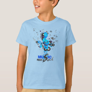 Camiseta La música alimenta mi alma   Niños