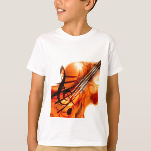 Camiseta La música ató danza del destino del violín de los