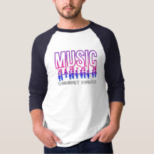 La música conecta a la gente | Hombres 3/4 Sleeve 