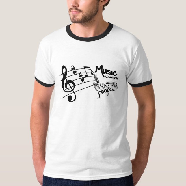 Camiseta La música conecta a las personas (Anverso)