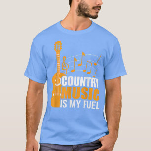 Camiseta La música country es mi música y música divertida