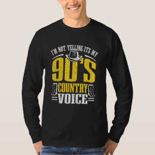 Camiseta La música country no estoy gritando es el país de