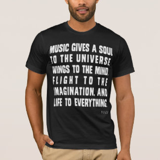 Camiseta La música da un alma al universo