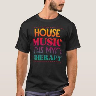 Camiseta La música de la casa es la música de la casa retro