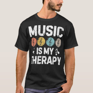 Camiseta La música de las mujeres es mi terapia música much