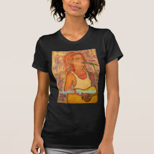 Camiseta la música de los compositores del cantante habla