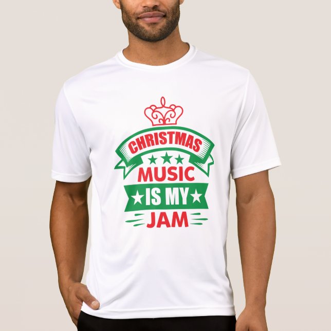 Camiseta La música de los navidades es mi Jam-86254 (Anverso)