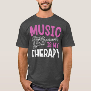 Camiseta La música de músicos de rock y jazz es mi terapia