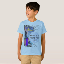 Camiseta ¡La Música De Trombón Personalizada Es Un Amigo De
