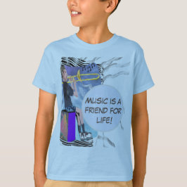Camiseta ¡La Música De Trombón Personalizada Es Un Amigo De