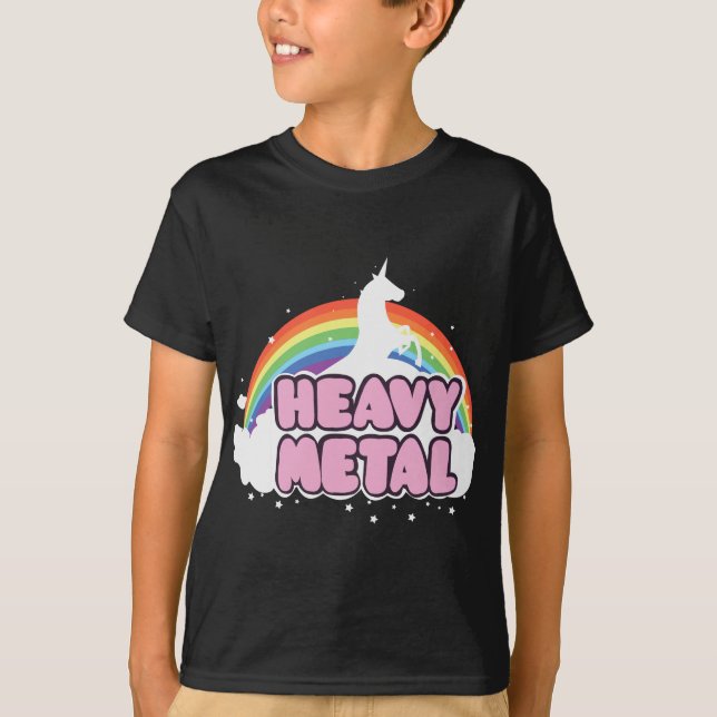 Camiseta La música de Unicornio Metalizado pesada Ella Lope (Anverso)
