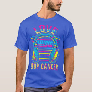 Camiseta La música del amor para detener el cáncer de seno 