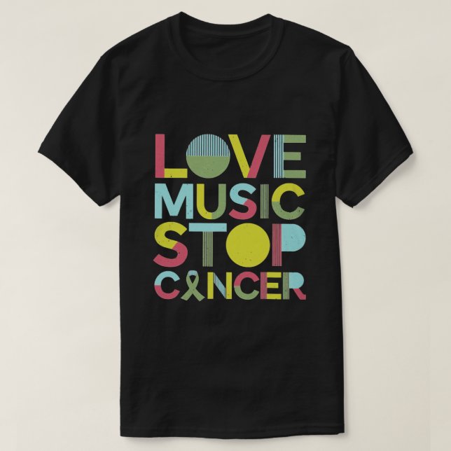 Camiseta La música del amor para el cáncer St Jude Music (Diseño del anverso)