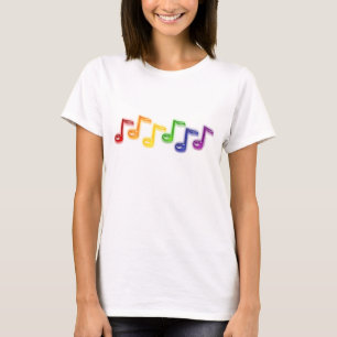 Camiseta La música del arco iris observa a las mujeres