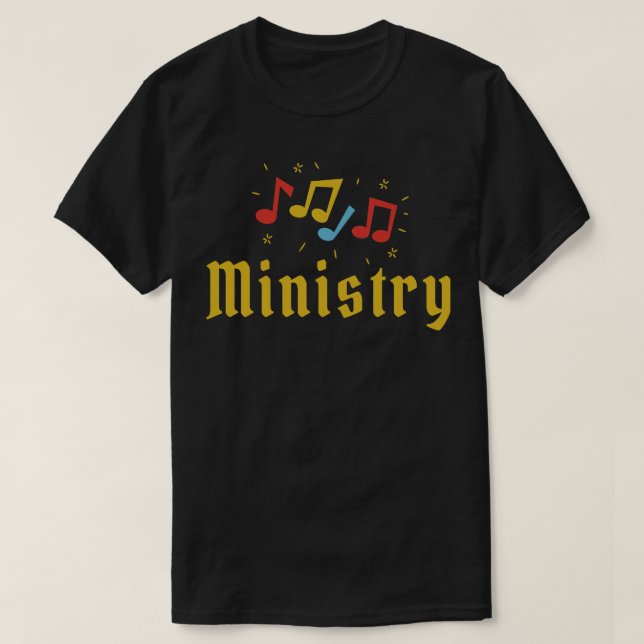 Camiseta la música del ministerio es vida (Diseño del anverso)