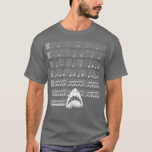Camiseta La música del tiburón es divertida para los amante