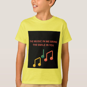 Camiseta La música en mí trae la sonrisa en ti – Niños Mus