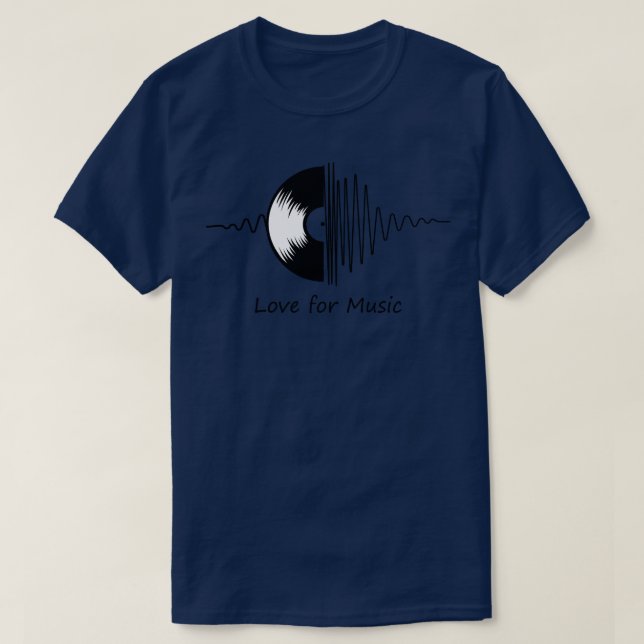 Camiseta La música es amor (Diseño del anverso)