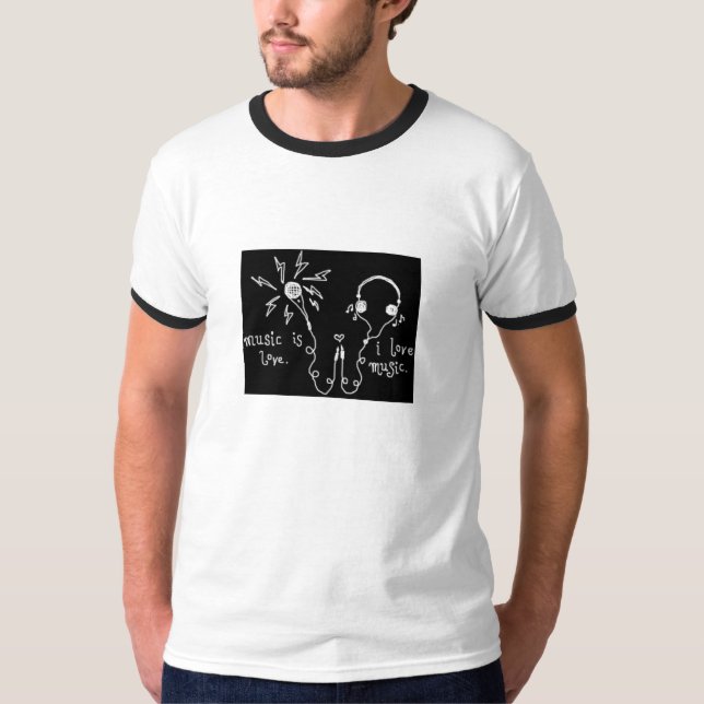 Camiseta La música es amor (Anverso)