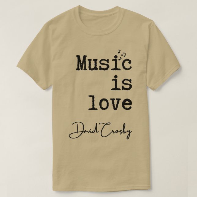 Camiseta La música es amor (Diseño del anverso)