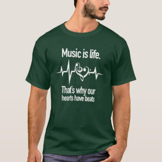 Camiseta la música es chica de vida