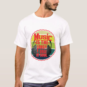Camiseta la música es el idioma del alma