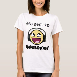 Camiseta La música es la luz de las mujeres impresionantes)
