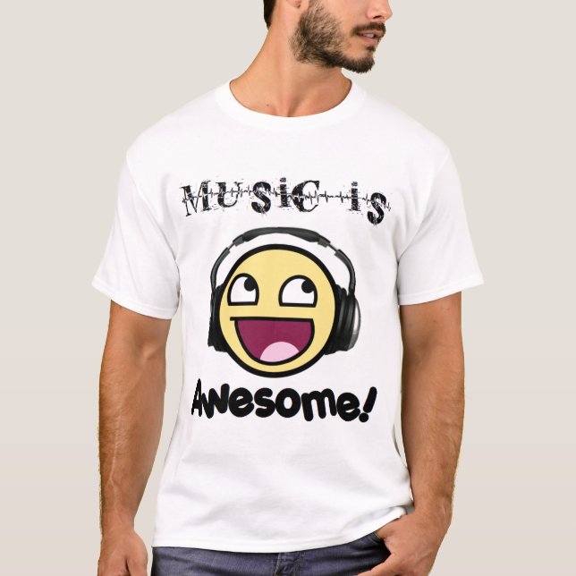 Camiseta La música es la luz de los hombres impresionantes) (Anverso)